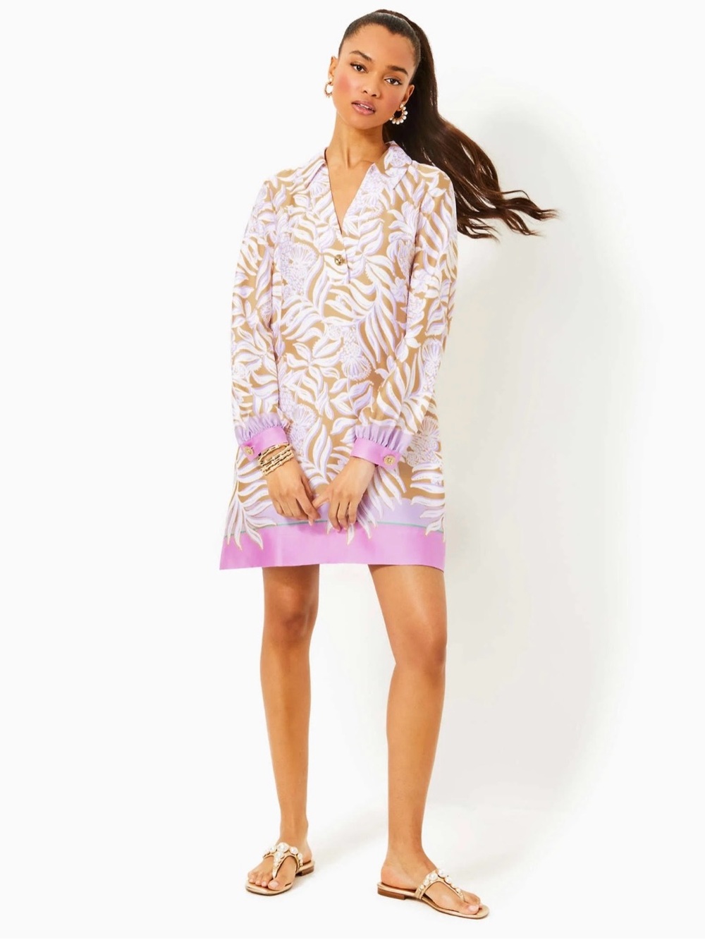 Lilly Pulitzer Iralanne Popover Dress in Bon Vivants - Picture 3 of 10